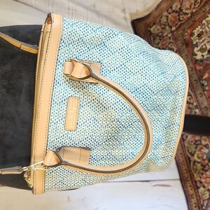 Nanette Lepore Woven Purse With Crossbody Strap